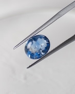 バフトップオーバルカット10×8mm #640【硝子の宝石】箔入