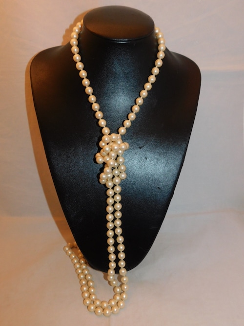 真珠ロングネックレス vintage pearls long necklace　
