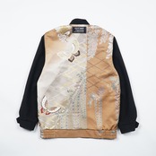 【BJK-M0017】Ssize再構築リバーシブル着物ボンバー KIMONO REVERSIBLE BOMBER JACKET