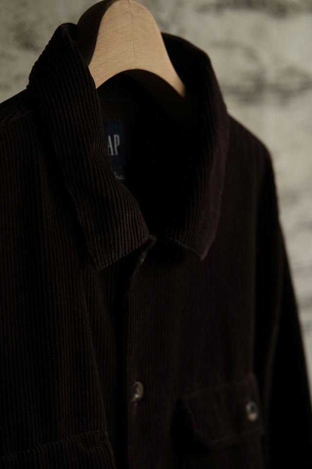 Utah／"GAP" corduroy cotton shirt／brown