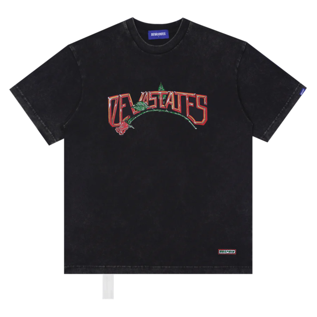 【DEVA STATES】Tshirt - ETERNAL - Washed Black