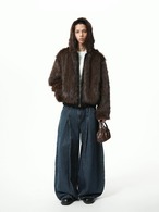 BOOGOOVOGUE Reversible Sable Fur Hoodie
