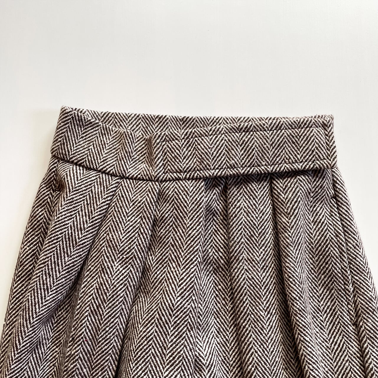 Tweed velcro pants (brown)