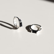 11/7(金)21時新作発売*silver925 black hoop pierce