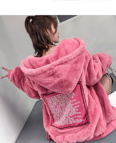 ボアが暖か♪ピンクハウス フード付き ボア アウター ジャケット