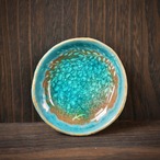 みずたまり豆皿 no.32 枝葉と魚