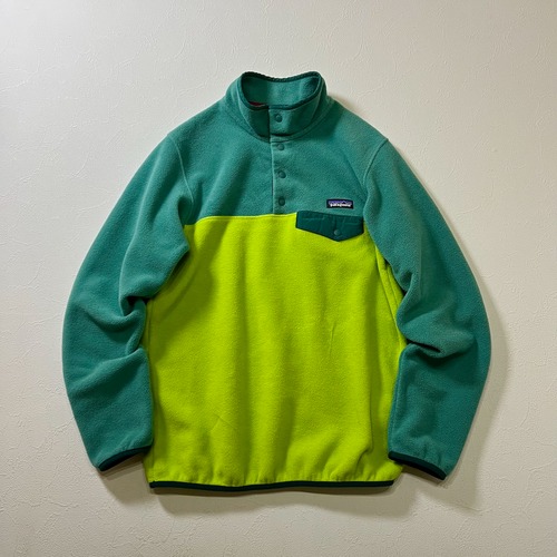patagonia　シンチラ　スナップT　フリース　パタゴニア　ミントグリーン　ライムグリーン　M 古着