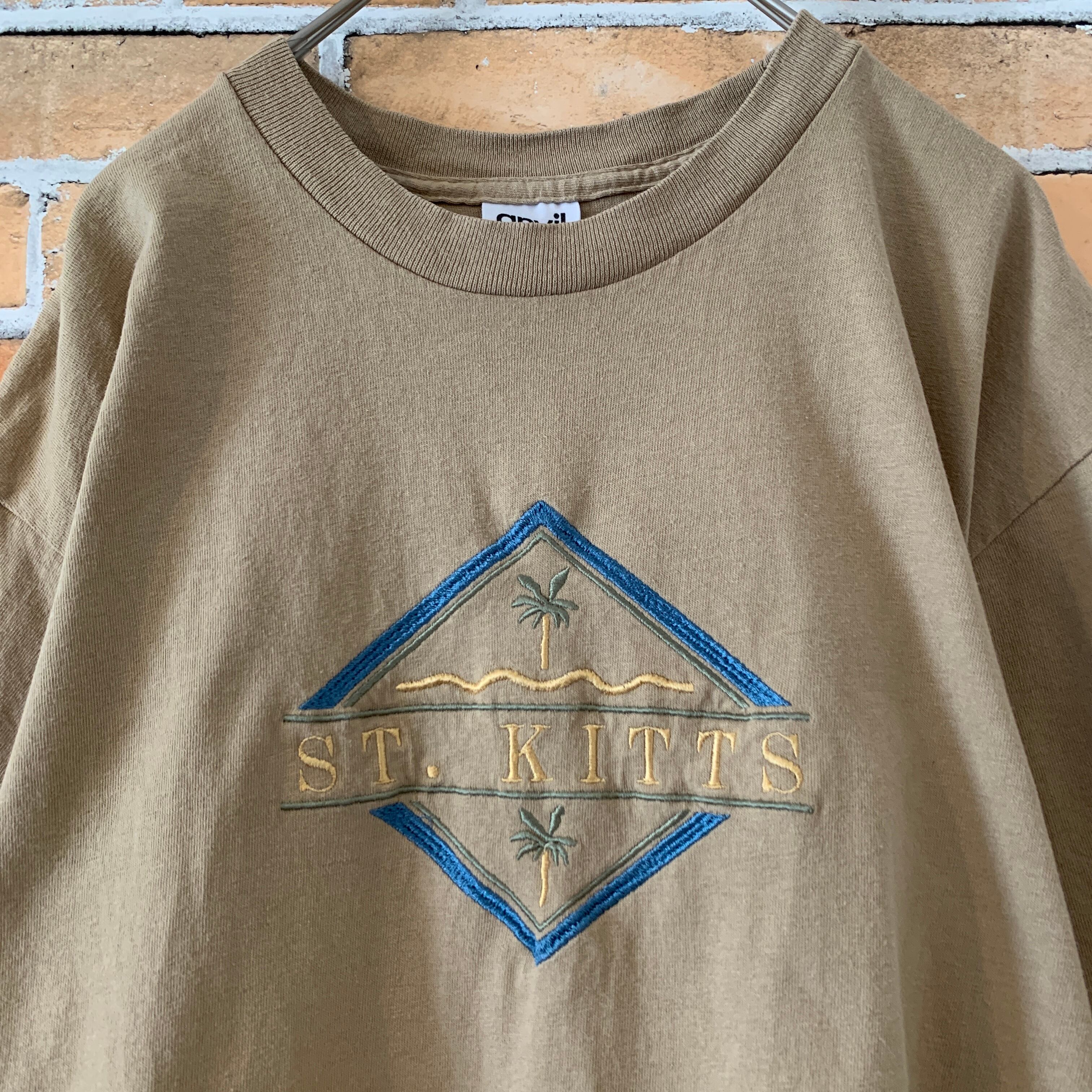 anvil  90s  USA製　ビンテージ　刺繍　Tシャツ　半袖