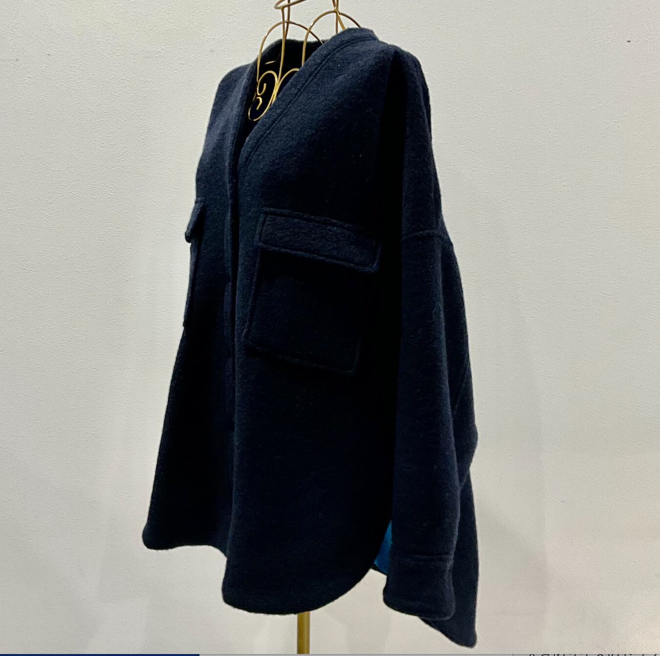 LEk cudレカット 起毛素材のオーバーシャツアウター【446418】 | vialuna 