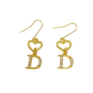 Christian Dior ディオール ロゴ ハート ピアス ゴールド アクセサリー 7900-202207