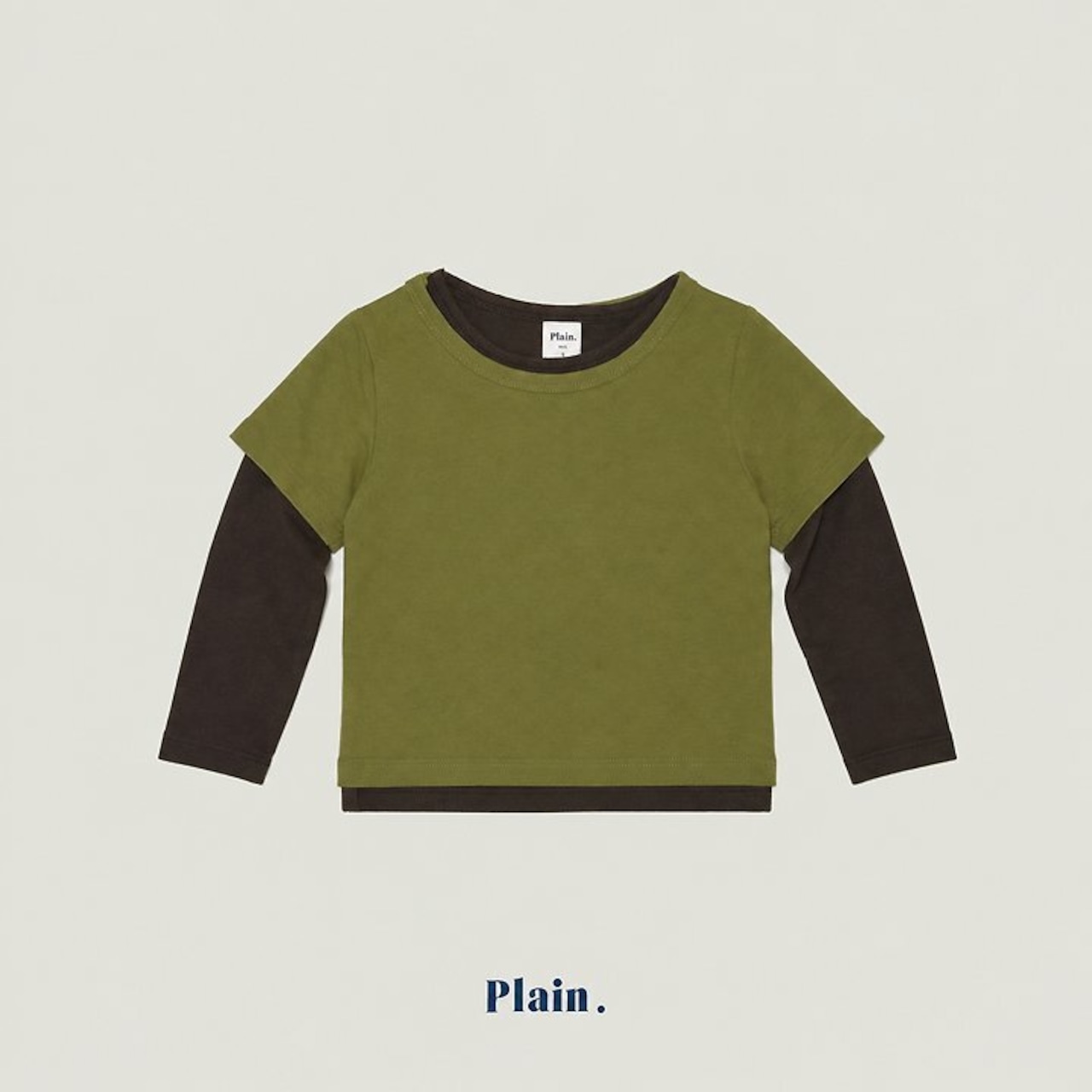 【取寄/韓国直送】Plain.レイヤードTシャツ秋服|韓国子供服|26/AT