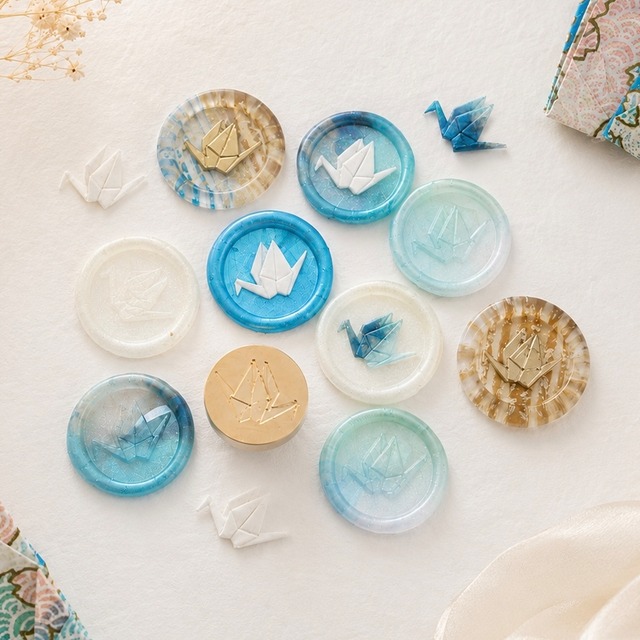 【19日23:59まで】Wax seal stamp│赤べこ【15mm】