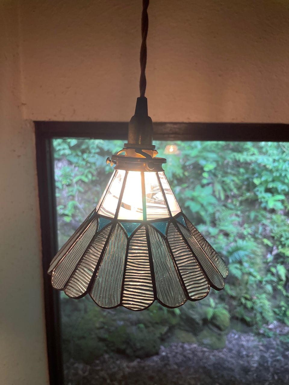 限定品】スカーレットブルー（ステンドグラスの吊りランプ