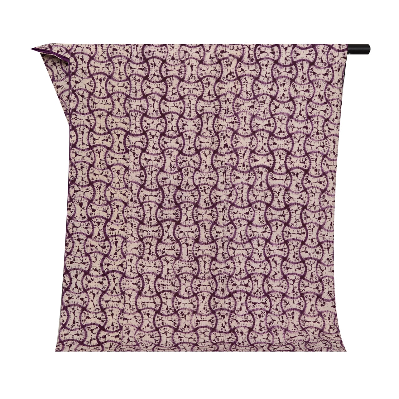 草紫堂 南部紫根染め 分銅繋文 木綿袷着物【お仕立て替え済】 | かわの屋