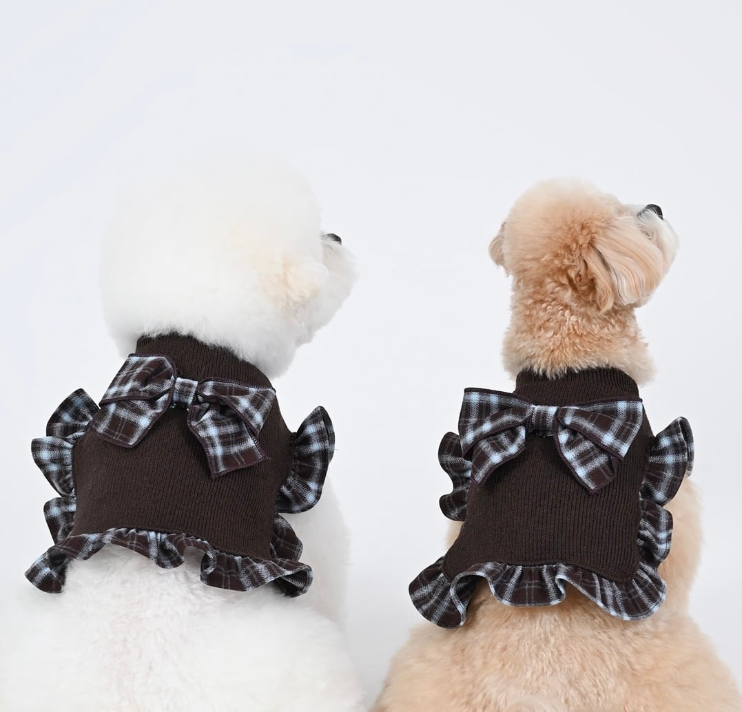 足を通さないポンチョ風ケープ ‐ (BROWN)