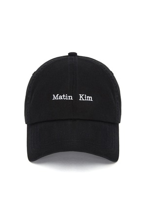 [Matin Kim] MATIN MINI CLASSIC LOGO BALL CAP IN BLACK 正規品 韓国ブランド 韓国通販 韓国代行 韓国ファッション マーティンキム matinkim 日本 店舗
