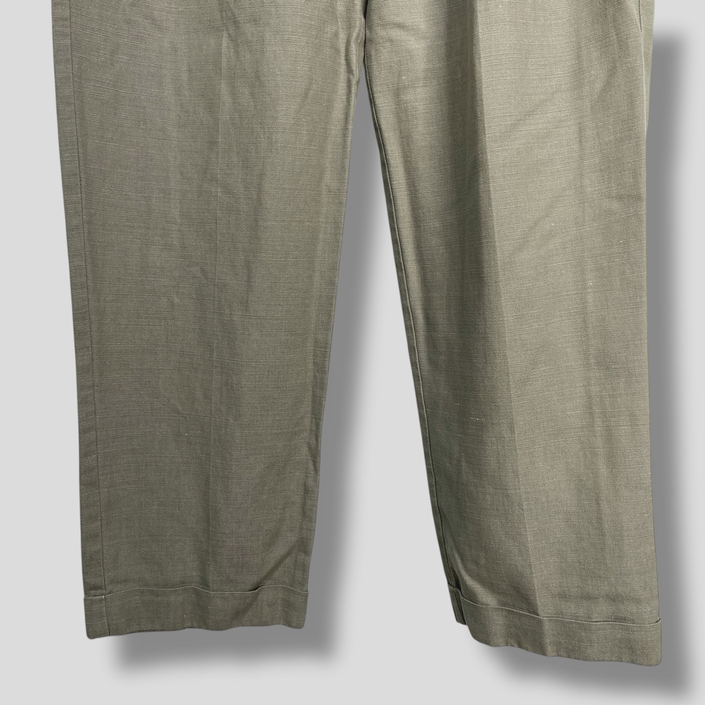 美品 DOCKERS リネンコットン パンツ 2プリーツ W32L30ドッカーズ 未使用品 Dockers ドッカーズ リネンコットンスラックスパンツ W30L32
