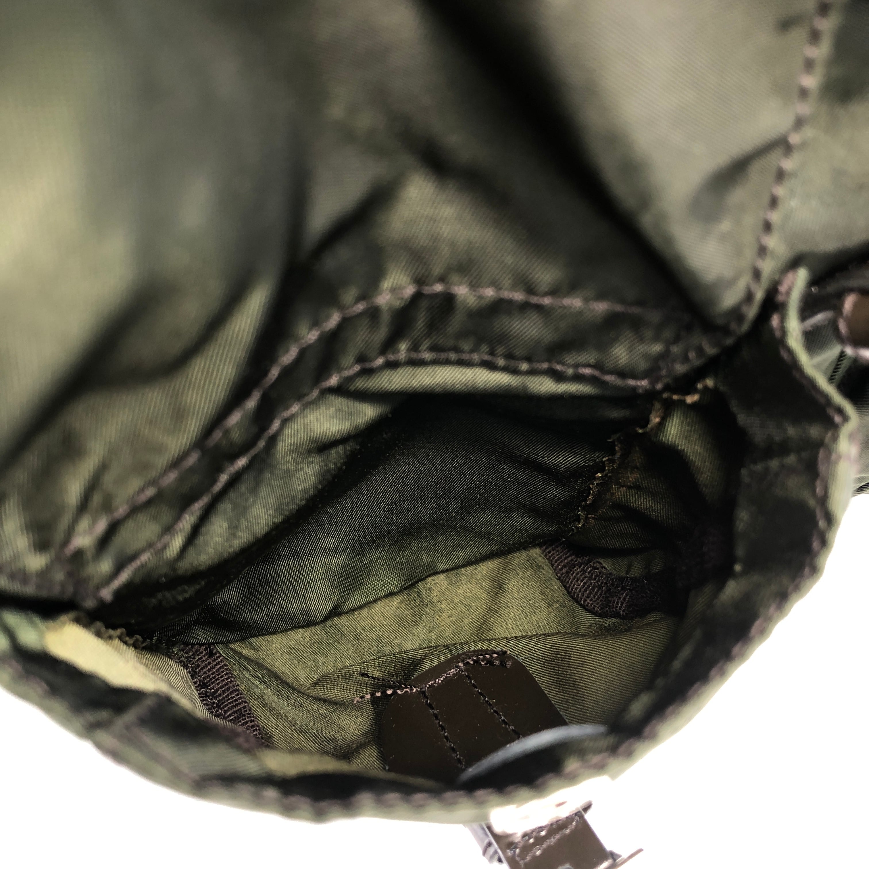 PRADA プラダ バックパック カーキ トライアングルロゴ ナイロン