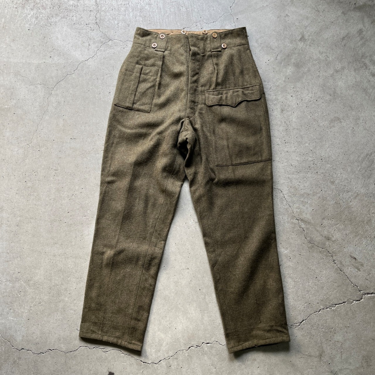 50年代 ベルギー軍 バトルドレスパンツ 実寸W31相当 古着 50s 