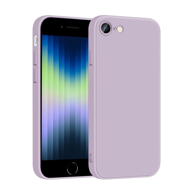 TAICHUANGJI iphone se3 用の ケース シリコン いphone se 第2世代 第3世代 iPhone 7 iPhone 8 耐衝撃 スマホケース アイフォンseケース 衝撃吸収 ソフト 薄型 ワイヤレス充電対応 4.7インチ用 携帯ケース (パープル)