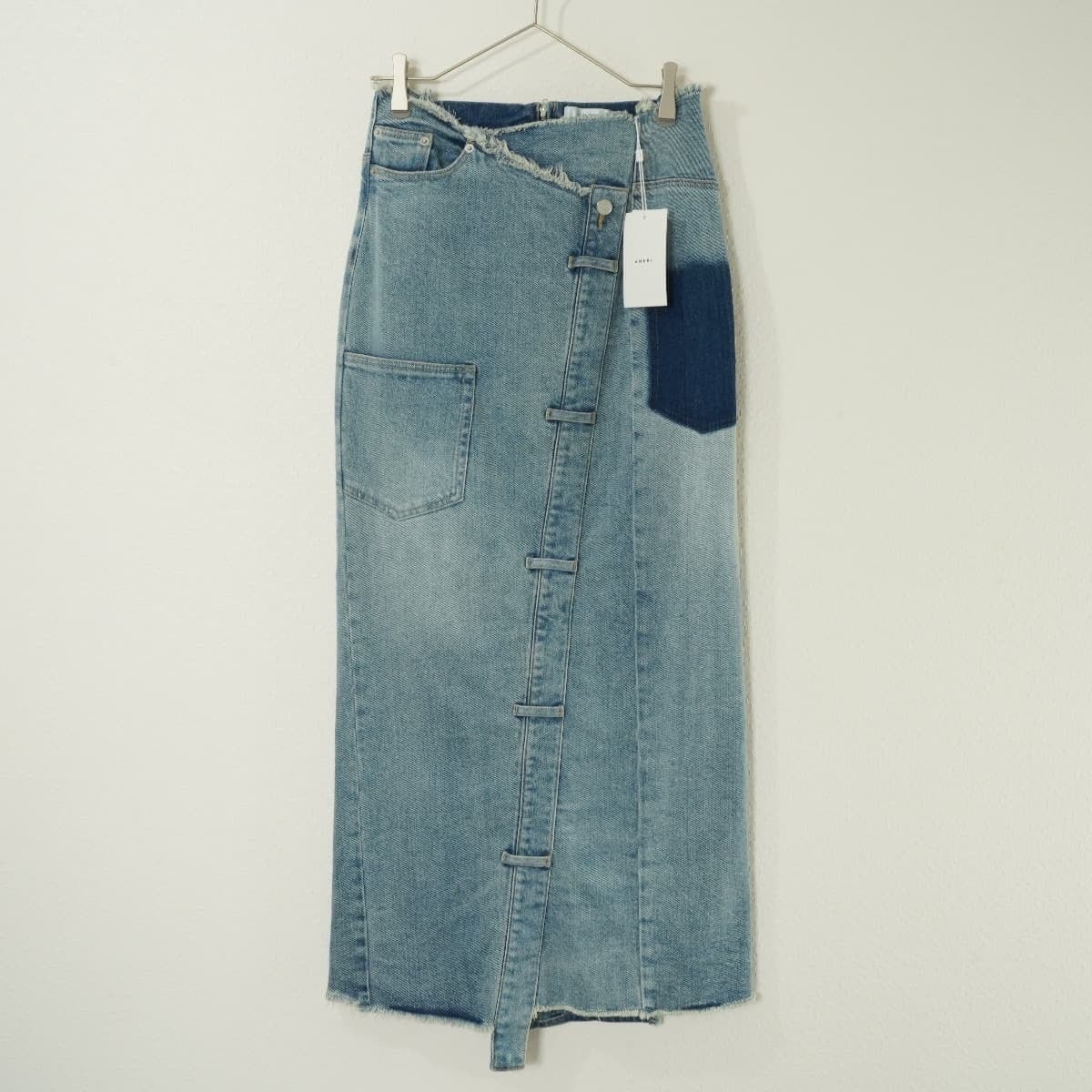 未使用 AMERI アメリ REMAKE DENIM SKIRT リメイク デニム スカート  