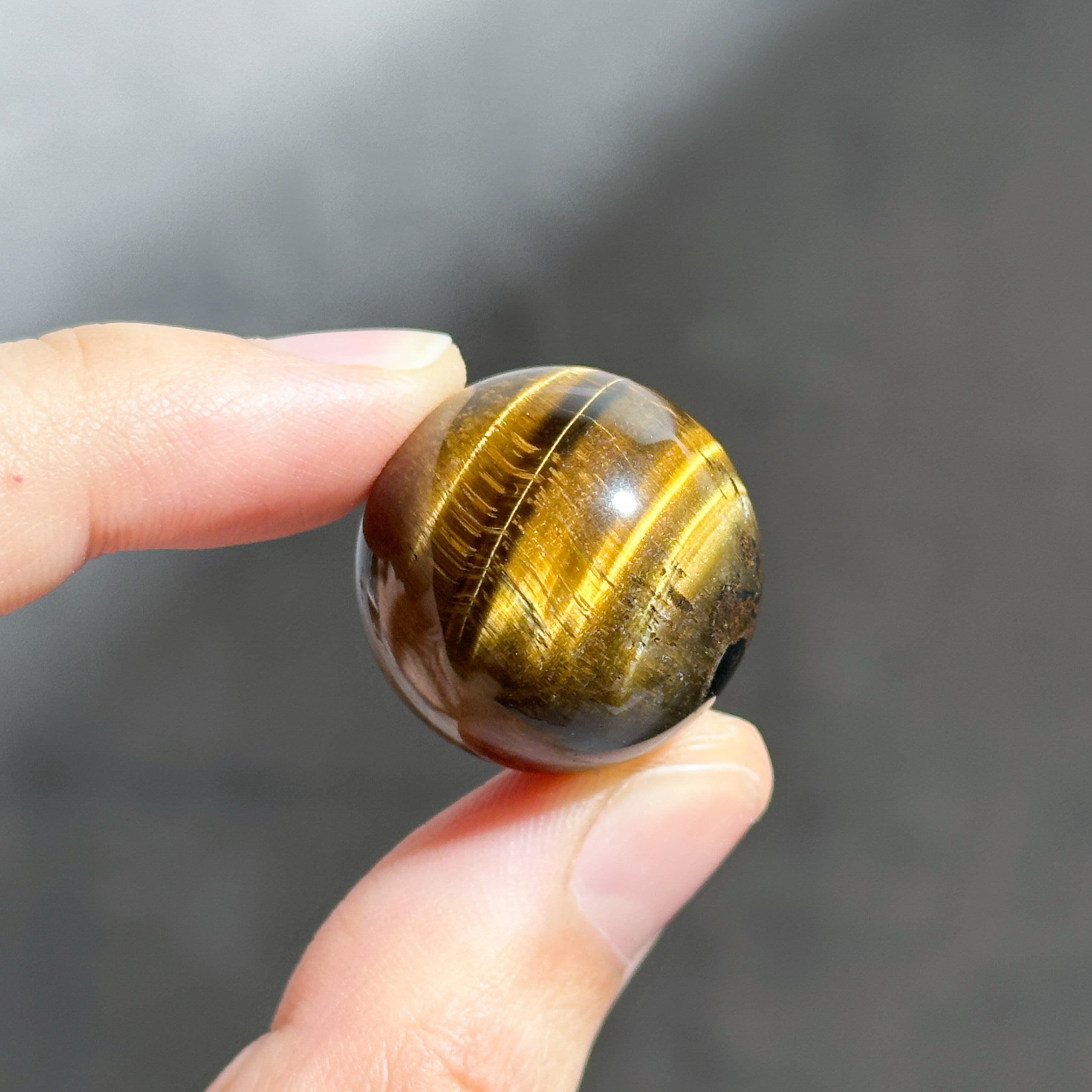 タイガーアイ スフィア（丸玉）62◇ Tiger's eye ◇天然石・鉱物