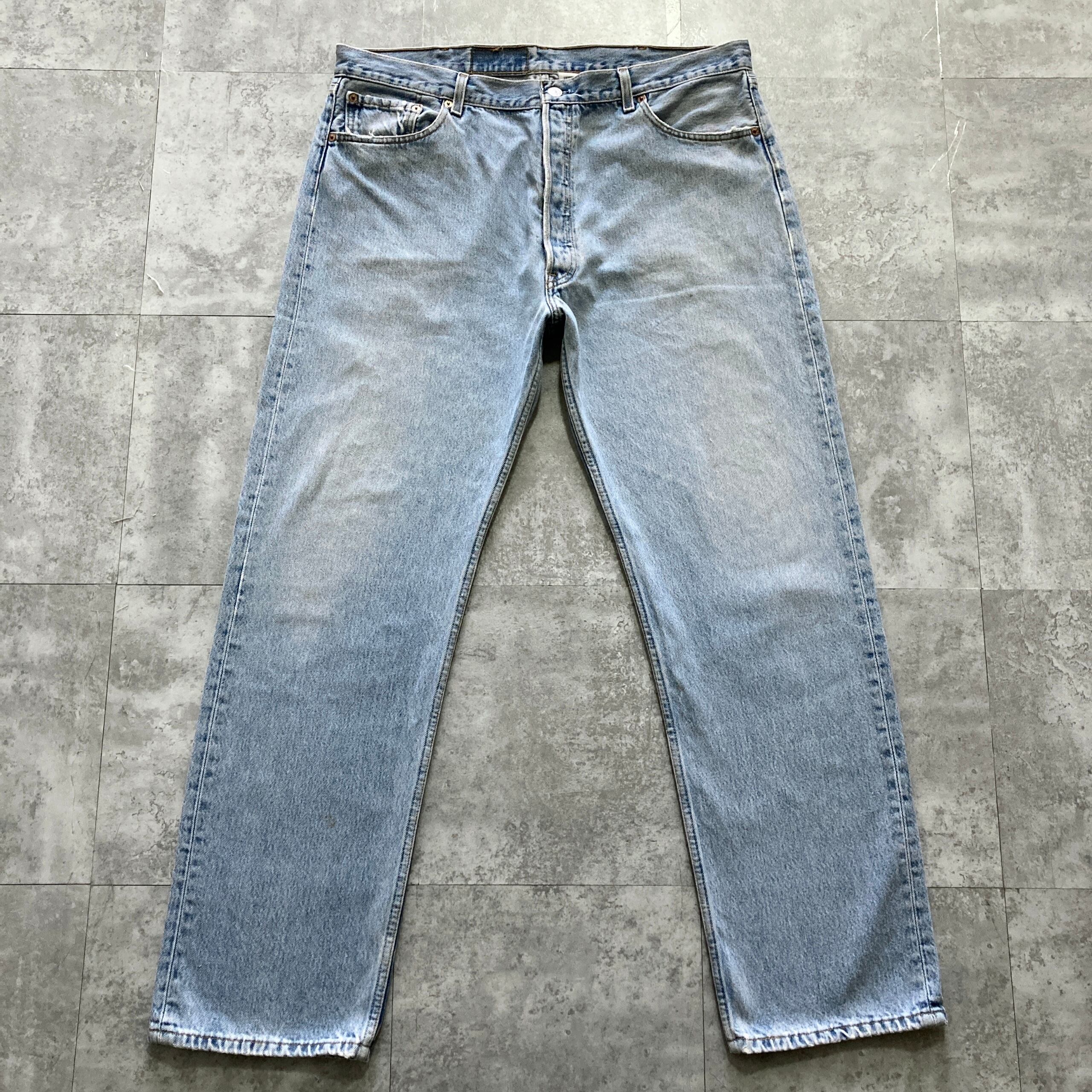 W40 L32】00's Levis 501 リーバイス ボタン裏刻印647 02年製 ボタン