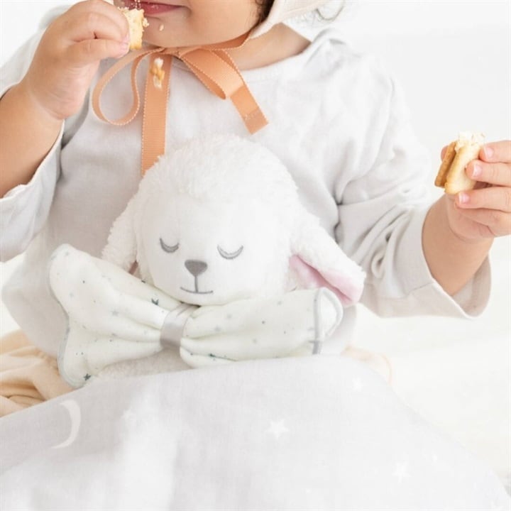 ふわふわ素材のひつじのぬいぐるみ sheep dall ＆ハンカチセット