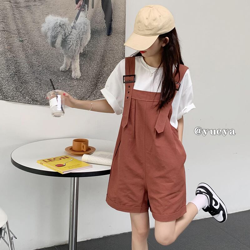 サマー薄手ショーツ レディースルーズ半袖スリーブTシャツ ショート ハーフスリーブ 夏物 ブルマー クレセントシティ95308418762