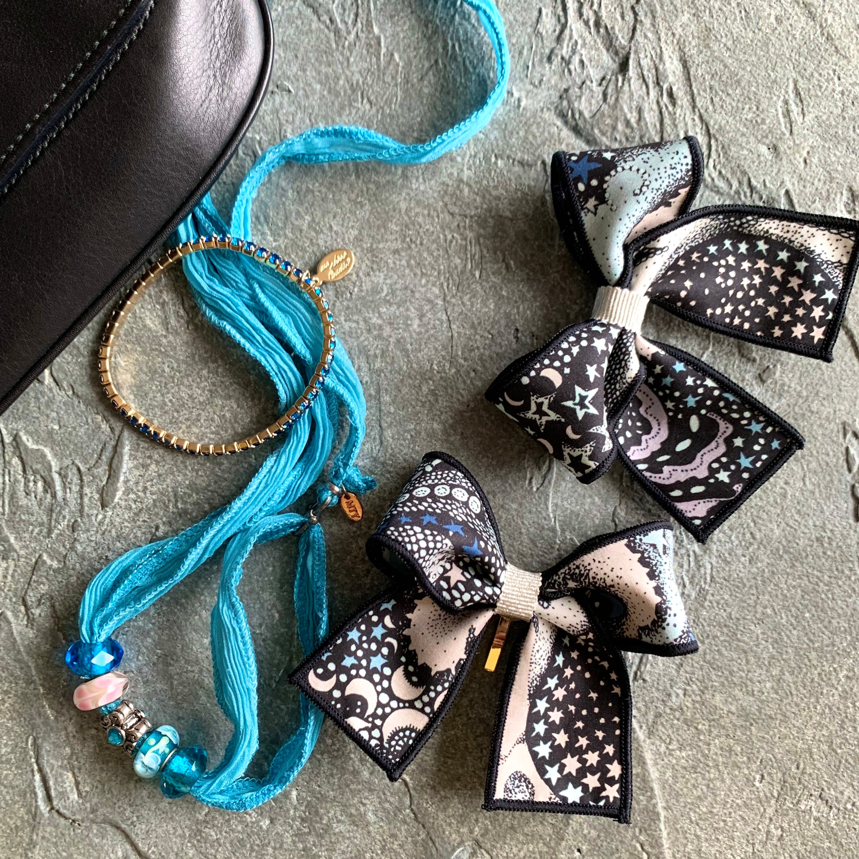 ふんわりリボンのヘアフック