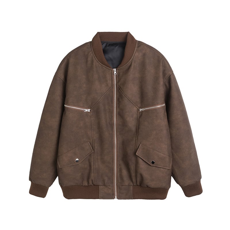 ジップアップスウェードジャケット / Zip Up Suede Jacket ジップアップスウェードジャケット / Zip Up Suede Jacket