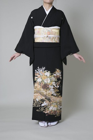 【レンタル】黒留袖 TEL-3（Lサイズ）