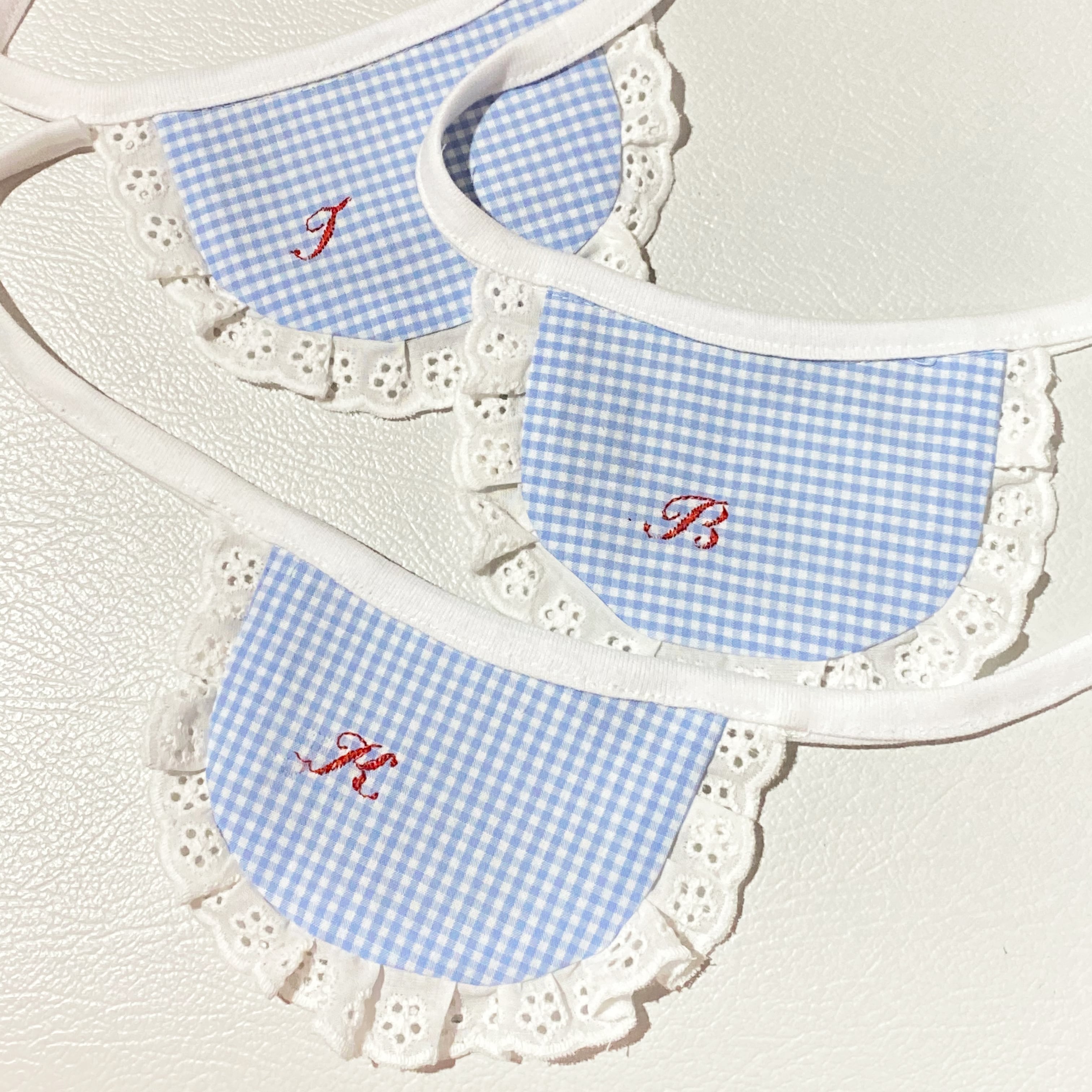 ☆ガーネットチェック×三角ネイビー☆ ハンドメイド リバーシブル 