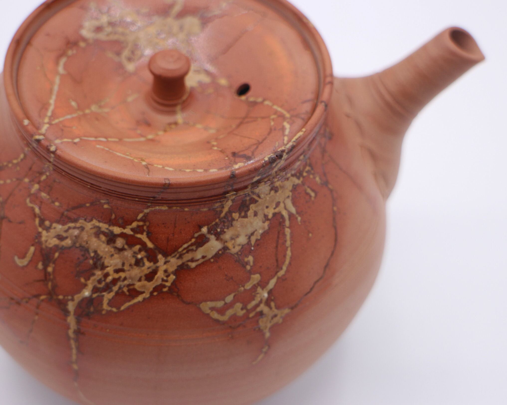 常滑焼　沢田豊山作　藻掛窯変水滴 常滑焼 沢田豊山作 藻掛窯変水滴