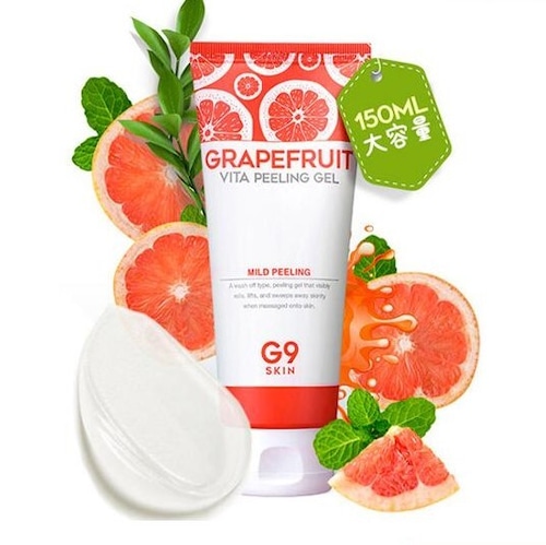 【G9SKIN】Grapefruit Vita Peeling Gel 150ml 顔 ビタミン 角質除去 水分 ゴマージュ 韓国コスメ スキンガーデン 角質取り G0023-770