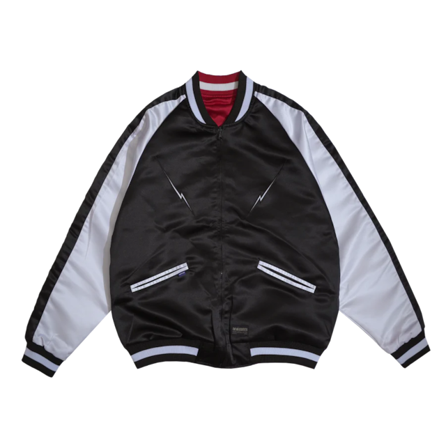 【DEVA STATES】Reversible Souvenir Jacket - MACABRE - Black
