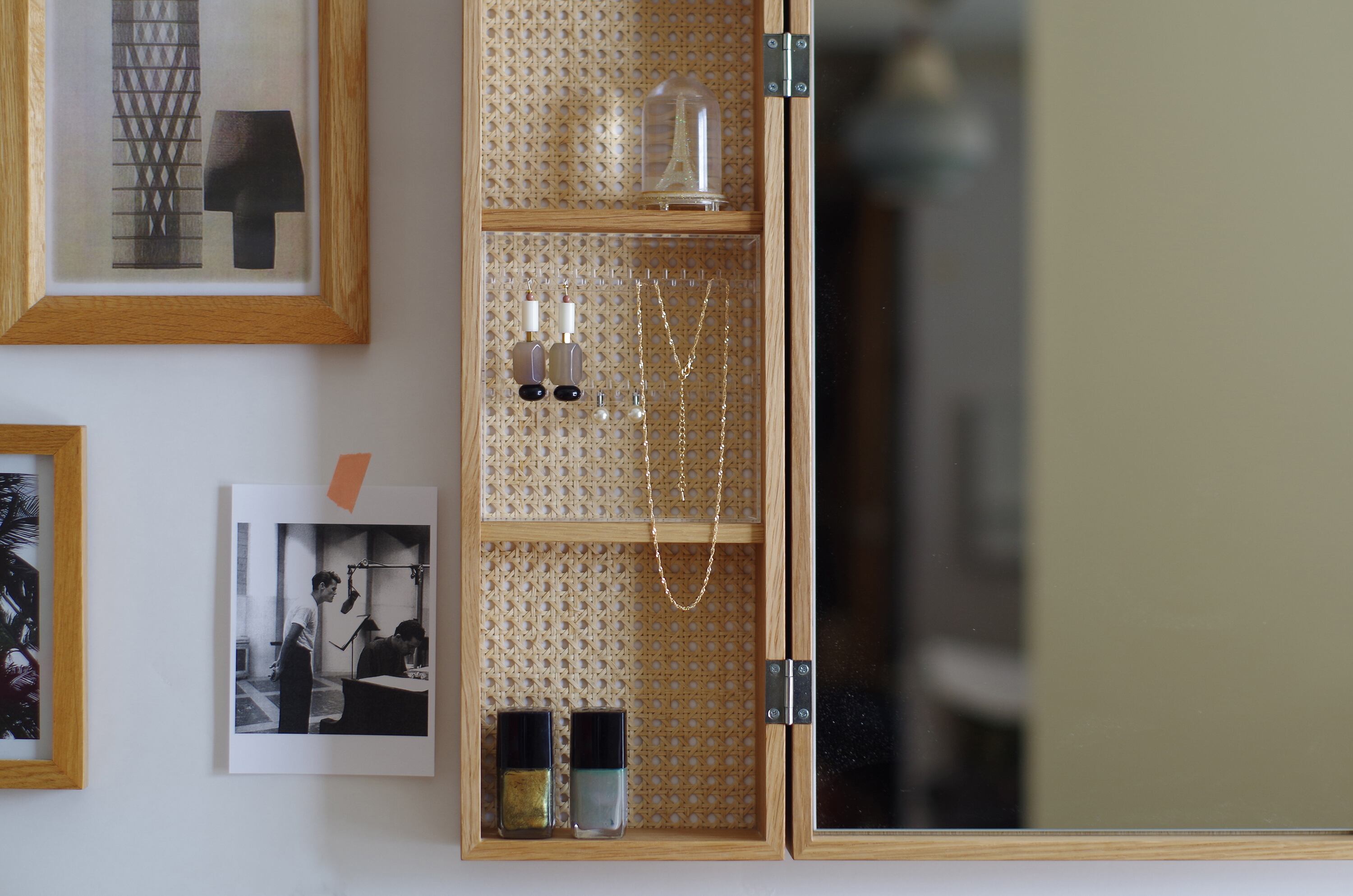 EU MIRROR (NATURAL RATTAN) エウ ミラー 壁に付けられる家具