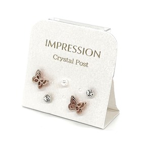 樹脂ポストピアス：パピヨンエポ　IMPRESSION