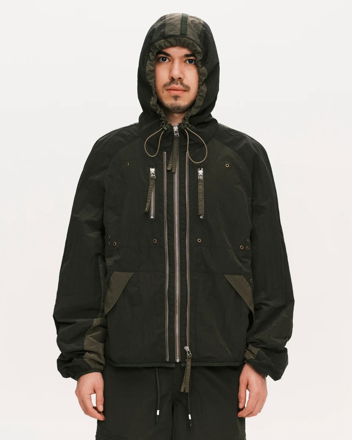 plateau studio【Zipper nylon jacket】