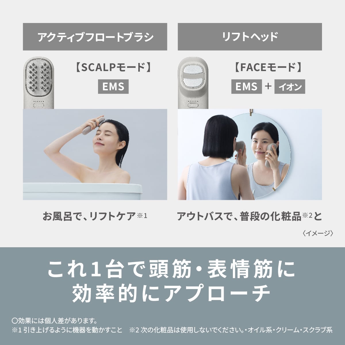 Panasonic リフトケア☆美顔器 バイタリフト ブラシ EH-SP60-H