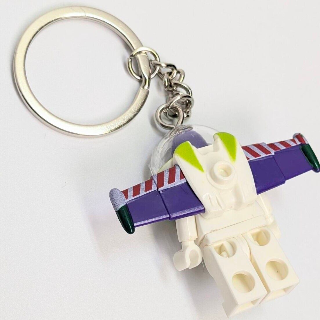 ☆【ブロックフィギュアキーホルダー★トイストーリー （Toy Story）バズ・ライトイヤー】 〚アメリカン雑貨 アメトイ〛