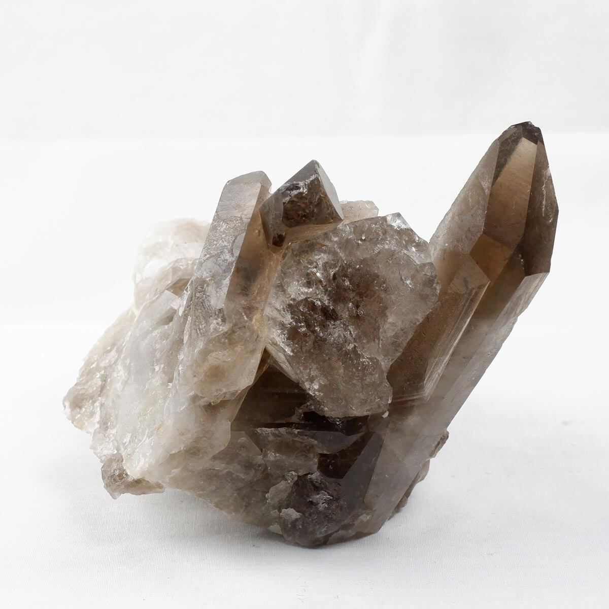 スモーキークォーツ クラスター ブラジル産 スモーキークォーツ 煙水晶 原石 一点物 282-730