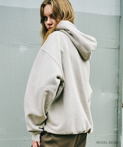 ピグメントプロセスプリントルーズフーディー (BEIGE) CQ-47093