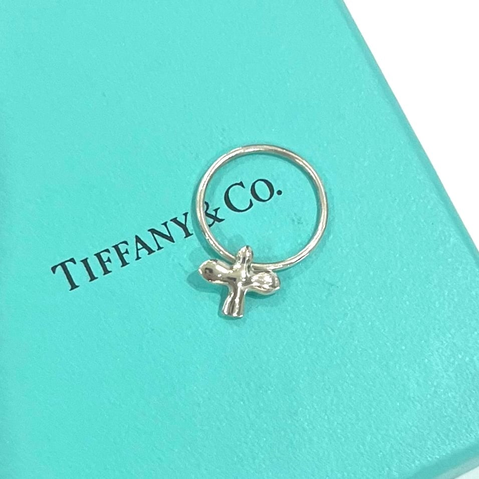 TIFFANY＆CO】T1995 バードクロス リング／シルバー925／ゆらめく