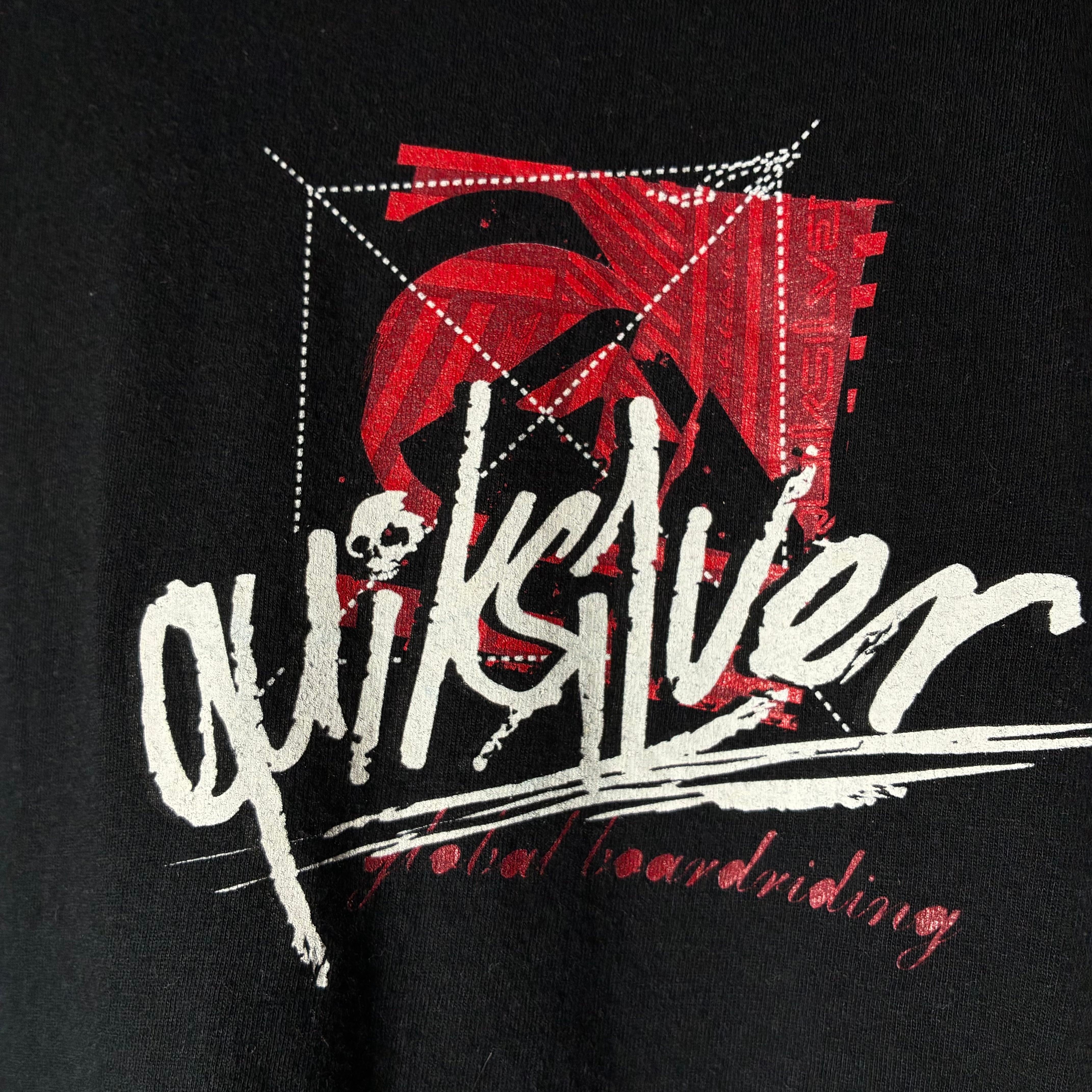 00s Quik Silver グラフィックTシャツ クイックシルバー サーフ 黒