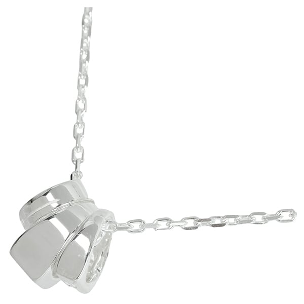 New GUCCI グッチ アクセサリー ダイアゴナル インターロッキングG ネックレス シルバー SV925 ペンダント 小物 新品