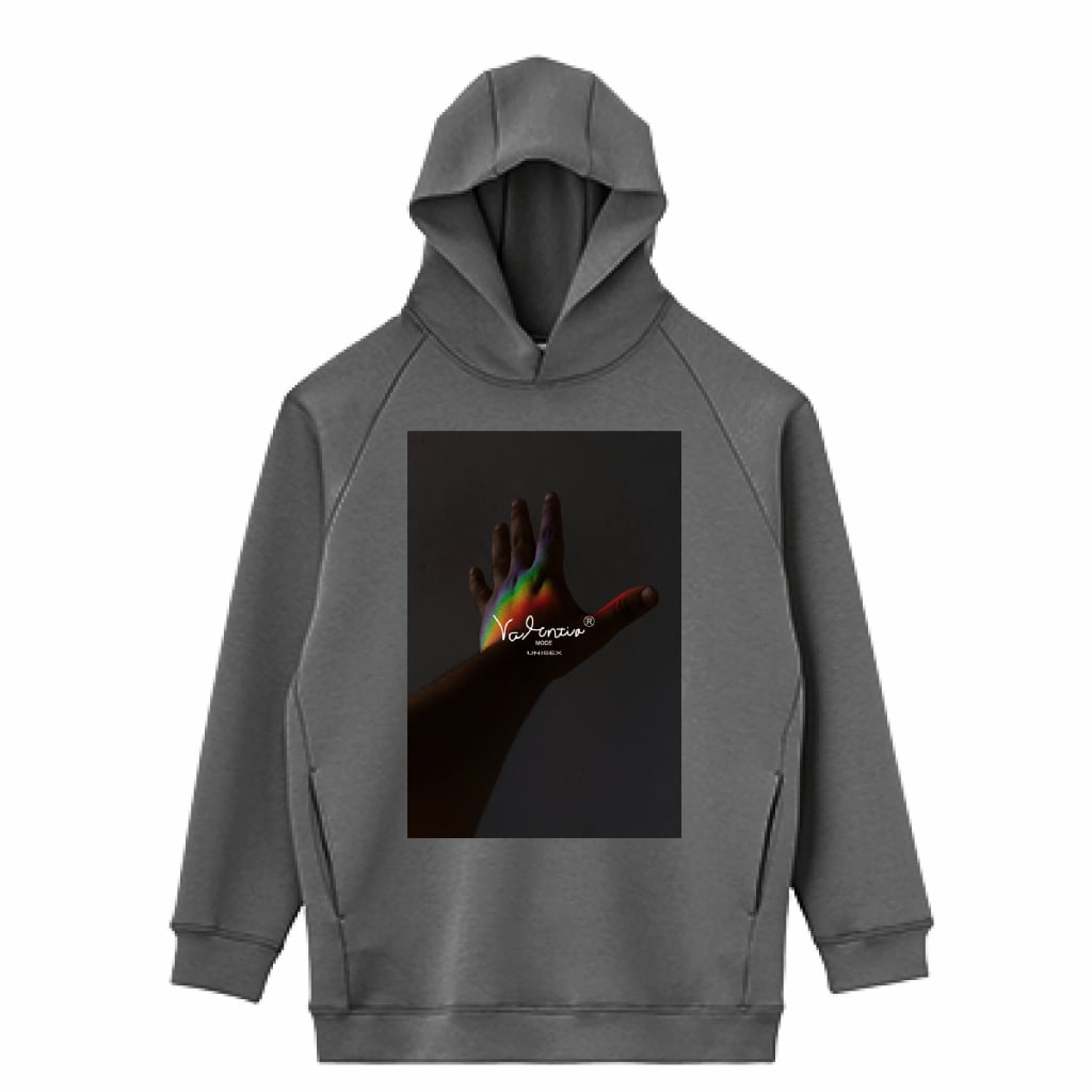 LIFEMAX 10oz ドライストレッチプルオーバーパーカー（両面印刷）