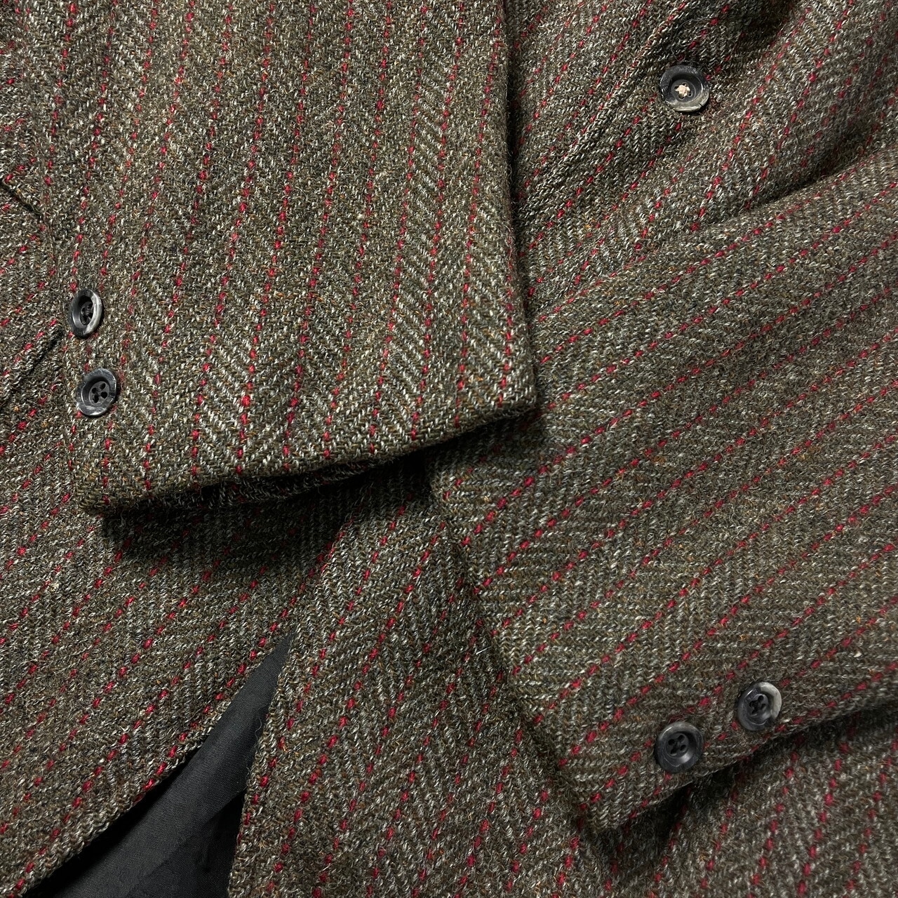 60年代 HARRIS TWEED ハリスツイード ウールテーラードジャケット 