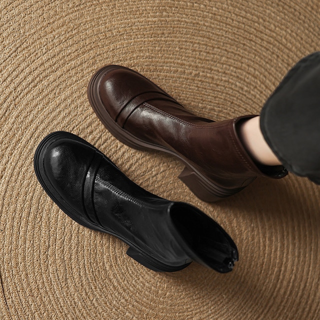 21.5cm〜　スリミングショートブーツ