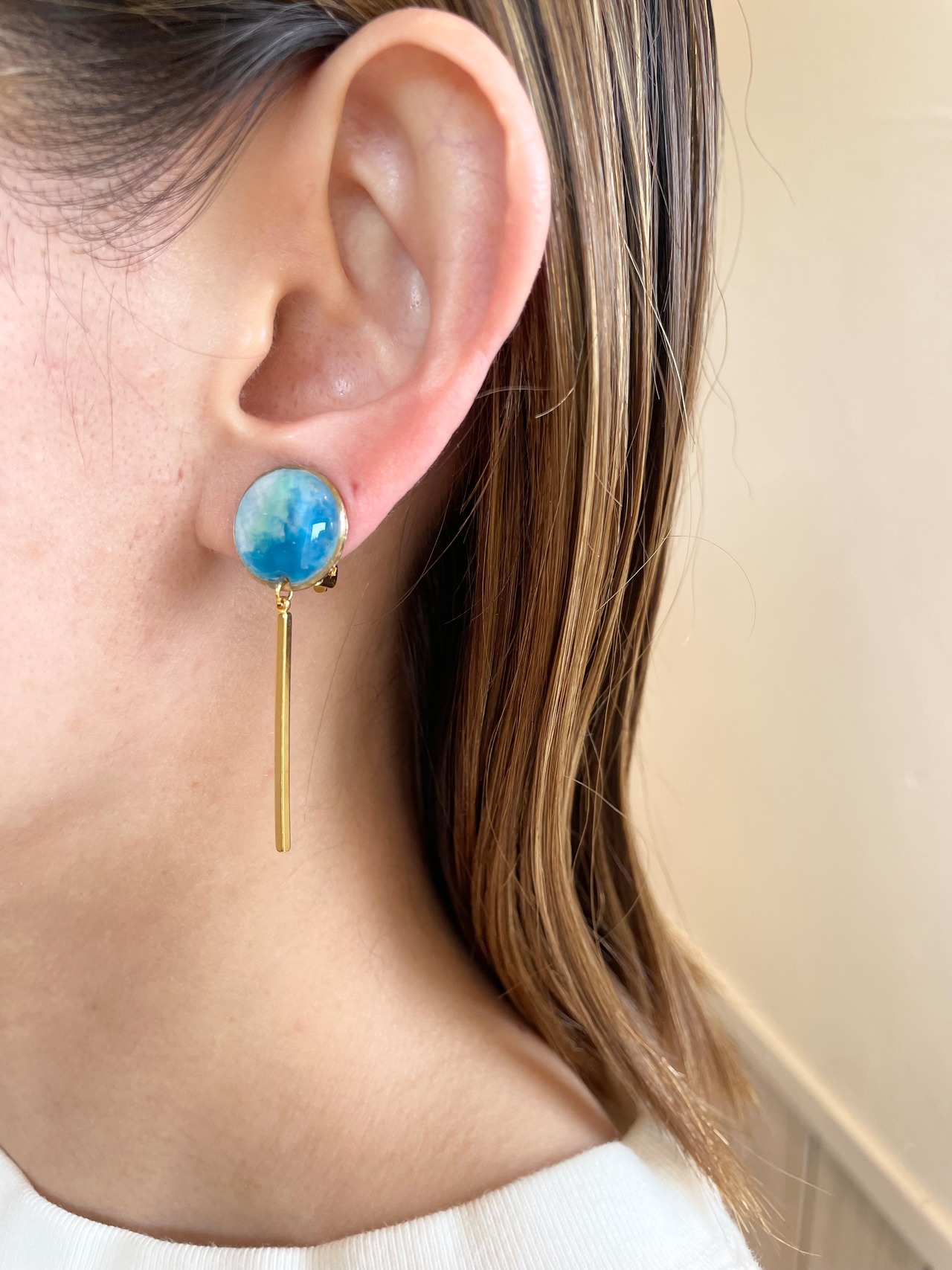 海洋プラスチック・ロングイヤリング LER-02